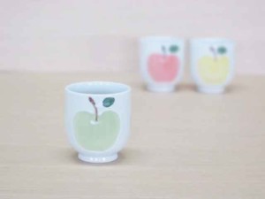 りんご(緑)・ゆのみ