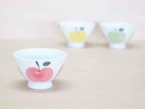りんご(赤)・ご飯茶わん