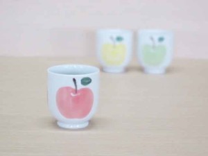 りんご(赤)・ゆのみ