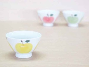 りんご(黄)・ご飯茶わん