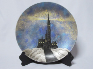 天の川銀河灯台飾り皿