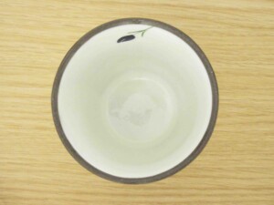 粉引バラ　湯呑み(青)3